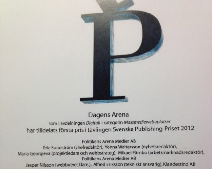 Stora Publishing priset